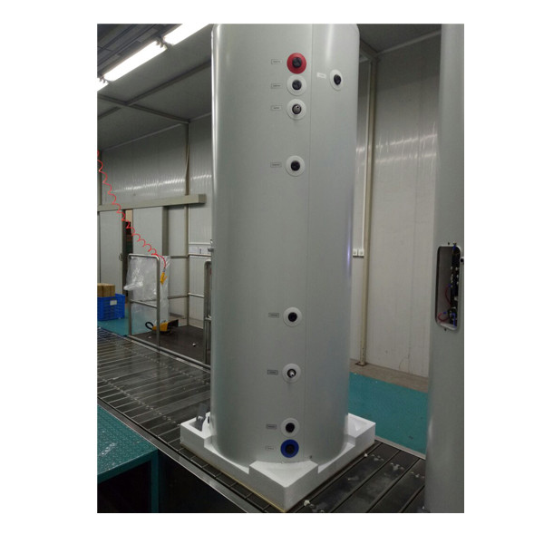 Tanque solar de almacenamento de auga para intercambiador de calor en bobina de cobre (2000L) 