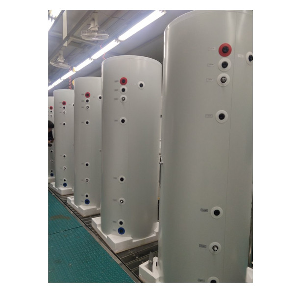 Aceiro inoxidable 5000 litros 304/316 Uso do tanque de auga a presión en máquinas de tratamento de auga 