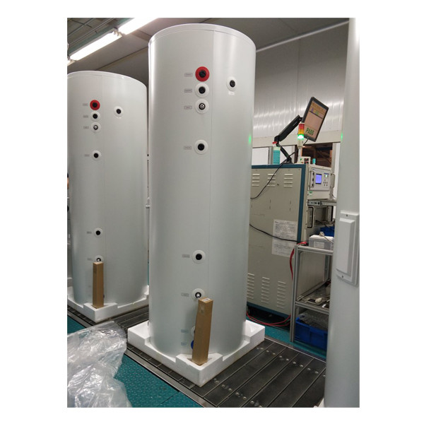 Depósito de filtro de auga reforzado de fibra de vidro vertical Depósito de presión FRP 