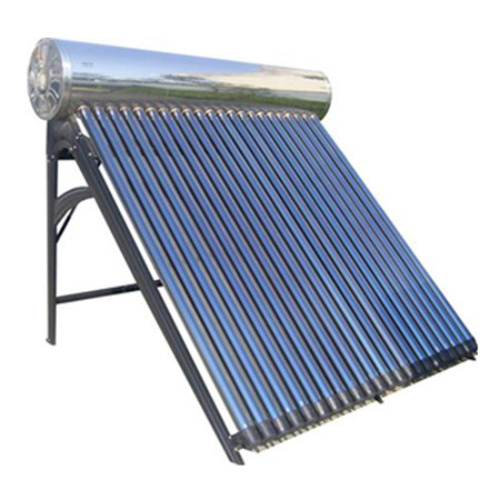 Colector solar sen presión Calefacción solar Tubo de calor Soporte para tubo de baleiro Pezas de reposición Tanque resistente Calefacción para tellado Uso en hotel Uso doméstico Sistema solar Calefacción por auga