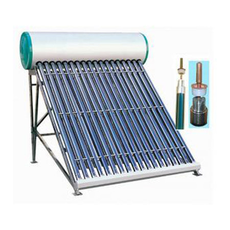 Sistema de calefacción solar sen presión para uso doméstico de auga quente