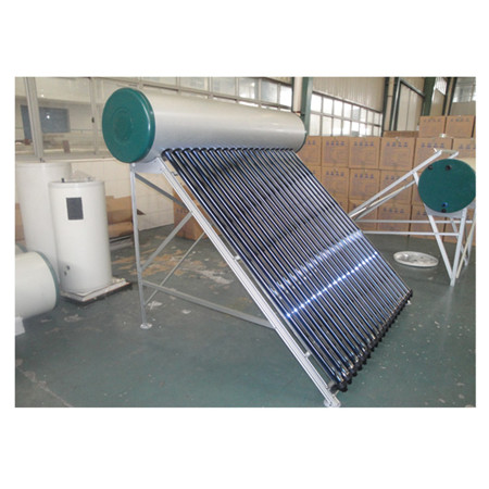 Quentador de auga solar termoeléctrico sen presión integrado con marco de soporte para teito inclinado